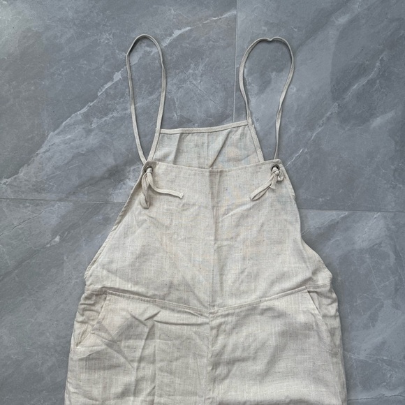 Women’s HYFVE Linen Blend Spaghetti Strap Sleeveless Jumpsuit Pants Size Small - Picture 2 of 15